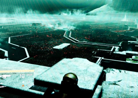 The Black Garden after you go through the initial interior area.  From here, you descend.