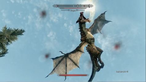 Skyrim, dragon ready to fire!