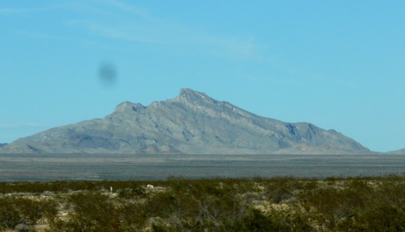 Mountain range that looks like sleeping giant