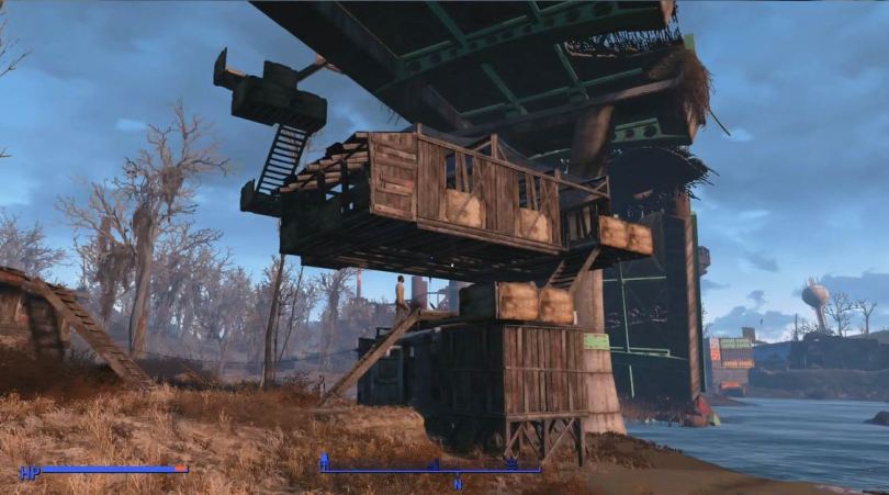 Fallout 4. Building high at Finch Farm